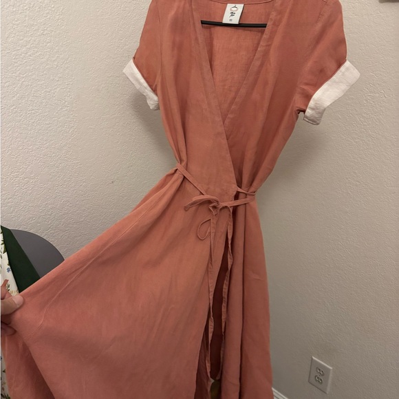 Son de Flor Dresses & Skirts - Son de Flor Vintage Pink Wrap Dress